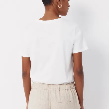 T-shirt Imprimé Fleurs Placé thumbnail 4
