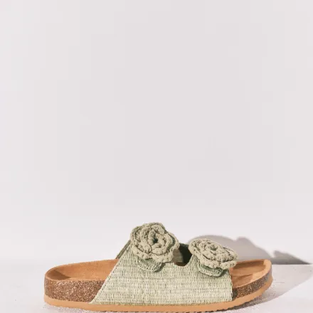 Sandales Bio En Raphia Fleur Crochet thumbnail 2