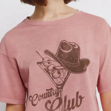 T-shirt En Coton Country Club thumbnail 4