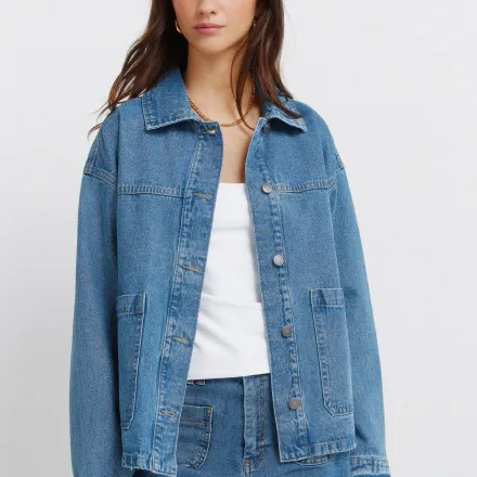Veste En Jean Oversize thumbnail 3