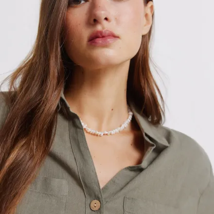 Chemise En Lin À Manches Courtes thumbnail 3