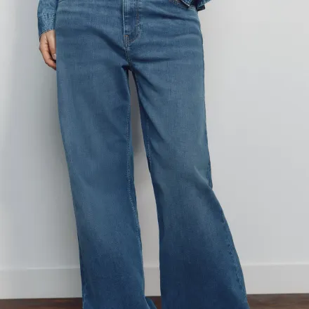 Jean Taille Haute À Jambes Larges thumbnail 2