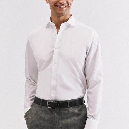 Chemise Habillée Slim En Tissu Ottoman Facile À Repasser thumbnail 1
