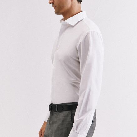 Chemise Habillée Slim En Tissu Ottoman Facile À Repasser thumbnail 4