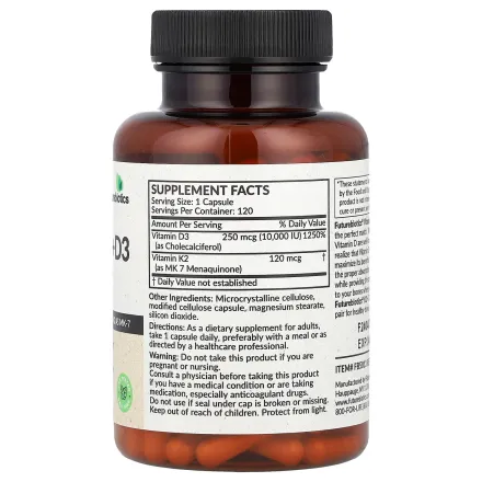 Vitamine K2 Mk7 + D3 Extrapuissante 10 000 Ui thumbnail 2