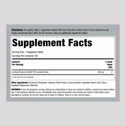 Super Digest - Lactase Enzyme 8000 Unités Fcc thumbnail 2