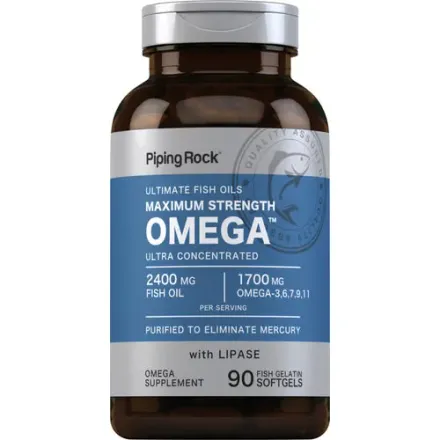 Oméga 3 Concentration Maximale 2400 Mg - Molles De Gélatine De Poisson thumbnail 1