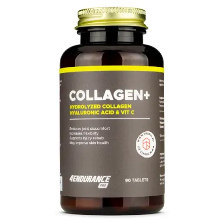 4endurance Collagène Avec De Lacide Hyaluronique Et De La Vitamine C 1200 Mg - 90 Comprimés thumbnail 1