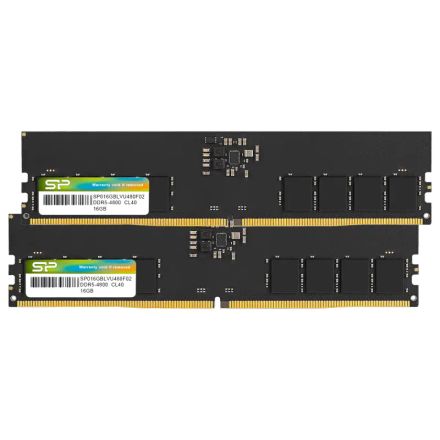 Kit Mémoire Ram Silicon Power 32 Go (2x16 Go) Ddr5 4800 Mhz Cl40 Udimm -  (sp032gblvu480f22) thumbnail 1