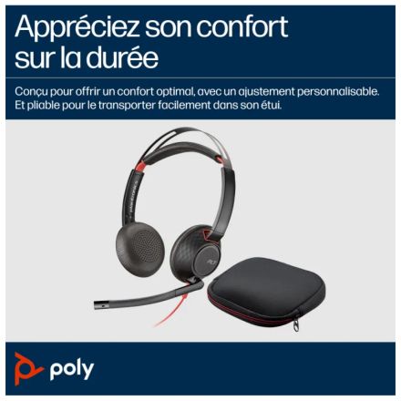 Micro-casque Blackwire 5220 Stéréo Usb-c + Connexion 3,5 Mm + Adaptateur Usb-c/a (8x231aa) thumbnail 3