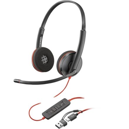 Micro-casque Blackwire 3220 Stéréo Usb-c + Adaptateur Usb-c/a - (8x228aa) thumbnail 1