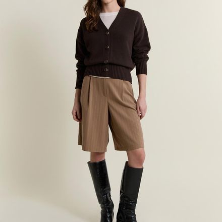 Cardigan Col V Avec Coton thumbnail 1