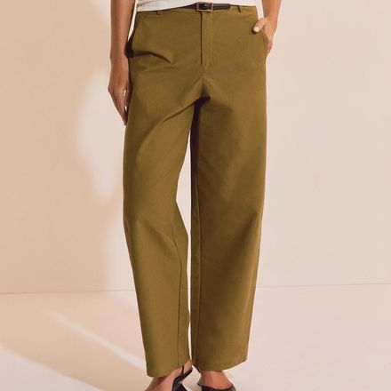 Pantalon Barrel Avec Coton thumbnail 3