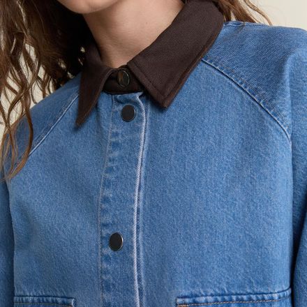 Veste En Jean À Col Contrastant thumbnail 3