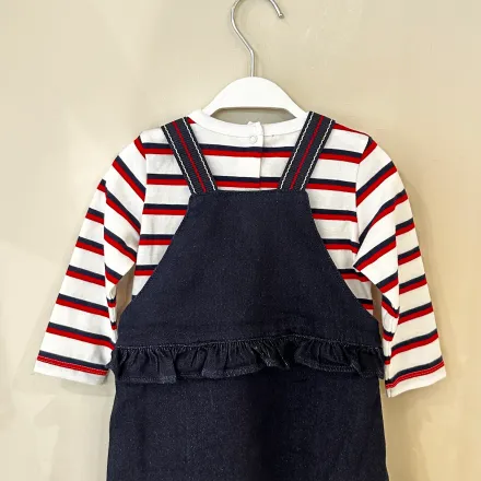 Robe Salopette En Denim Avec T-shirt Octaz thumbnail 2