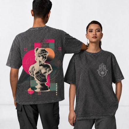 T-shirt Oversize “retro ” – Délavée thumbnail 6