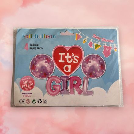 Foil Balloon Baby Shower - It's A Girl thumbnail 2