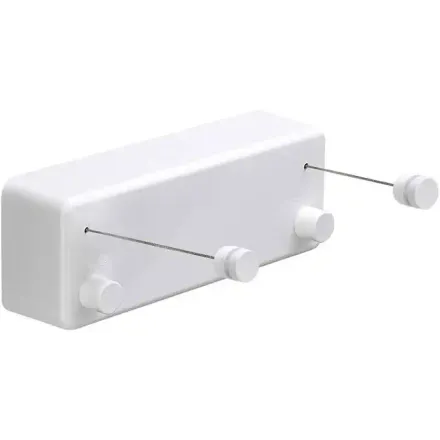 Corde À Linge Rétractable D'intérieur Avec Corde De Séchage Murale Réglable En Acier Inoxydable thumbnail 1