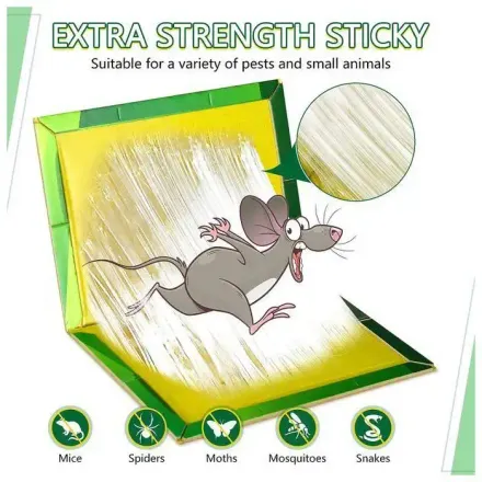 Lot De 3 Pièges À Colle Souris Et Rats Non Toxiques – Panneaux Adhésifs thumbnail 3