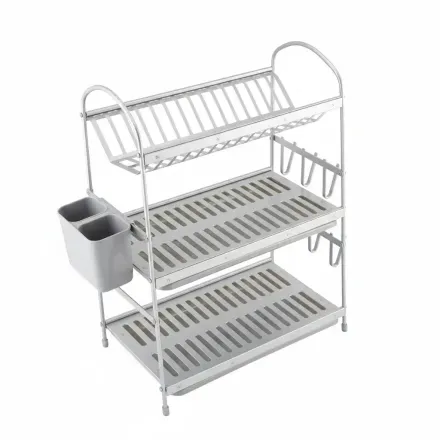 Égouttoir À Vaisselle En Aluminium 3 Niveaux thumbnail 2