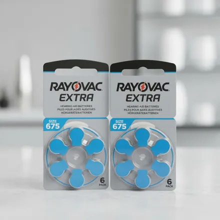 Rayovac 2 Packs De 6 Piles Aide Auditive 1.45v Size 675 - Hearing Aid Batterie Pr44 thumbnail 3