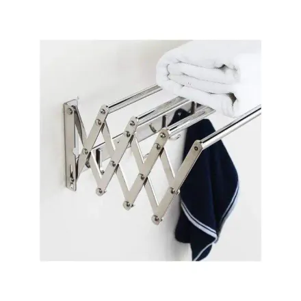 Sèche-linge Étendoir Extensible Murale En Aluminium 60 Cm*70 Cm thumbnail 2