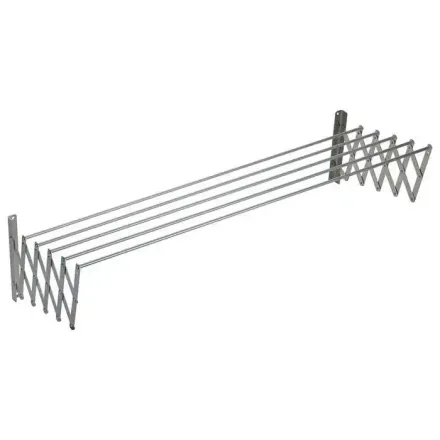 Sèche-linge Extensible Inoxydable Avec 5 Barres En Aluminium De 100 Cm thumbnail 3