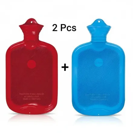 Lot De 2 Bouillotte D'eau Chaude En Caoutchouc thumbnail 1