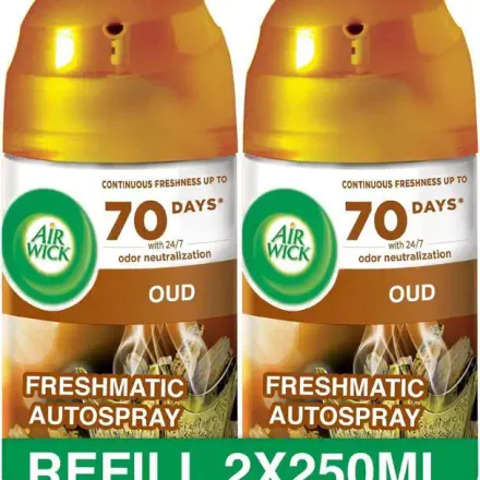 Air Wick Recharge Freshmatic- Oud - 250 Ml - Lot De Lot De 2 thumbnail 3