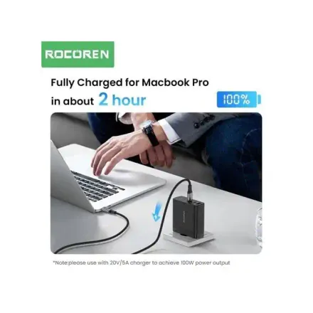 Câble Usb-c 100w 2 Mètre – Charge Rapide Et Puissante Pour Tous Vos Appareils thumbnail 3