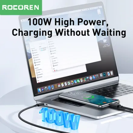 Câble Usb-c 100w – Usb-c Vers Usb-c Pd 20v 5a Qc 4.0 Charge Rapide 2 Mètre thumbnail 3