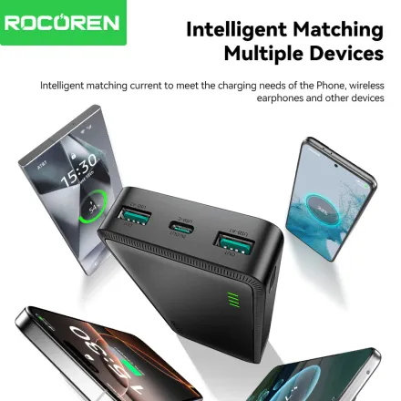 Power Bank 15w 20000mah Charge Rapide Batterie Externe thumbnail 2