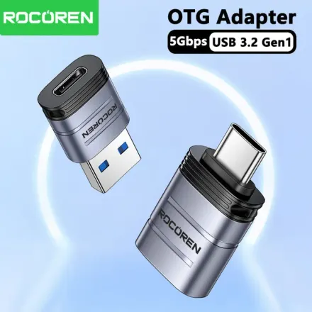 Adaptateur Usb-c Otg Usb 3.2 Type-c Vers Usb 3.0 Femelle 5gbps thumbnail 2