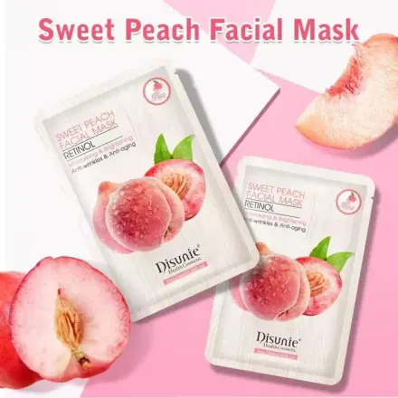 Masque Facial - Peau De Pêche Douce - Rétinol - Hydratant - Éclaircissant - Anti-rides thumbnail 1