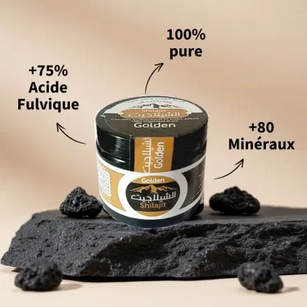 Résine De Shilajit 100% Pure Vitalité Et Bien-être Naturel thumbnail 1