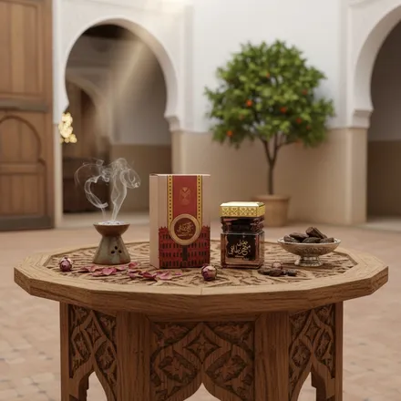 Maamoul Mubakhar Taifi Luxueuse Oud Marocaine Rose De Taïf thumbnail 3