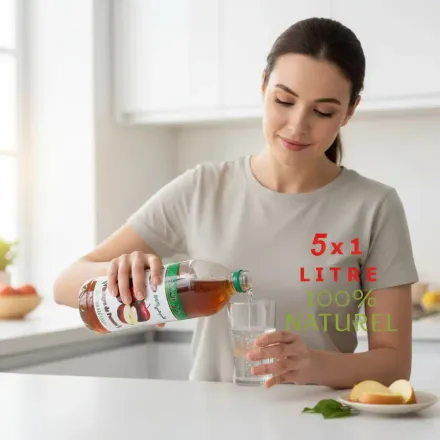 Vinaigre De Cidre De Pomme Bio - Lot De 5 Bouteilles De 1l thumbnail 4