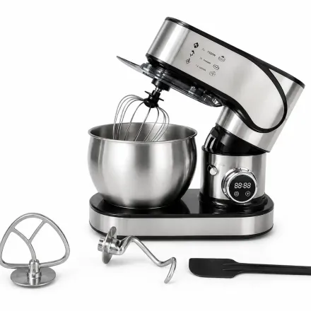 Robot Pâtissier Multifonction Afos – 1500 W – Bol Inox 7 L – 12 Vitesses thumbnail 1