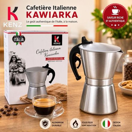Cafetière Italienne 4 Tasses En Aluminium Alimentaire - Gn-616/4cup thumbnail 2