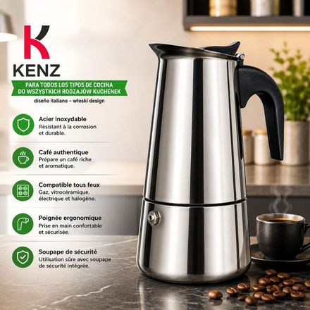 Cafetière Italienne 6 Tasses En Aluminium - Lz3569/6cup thumbnail 2