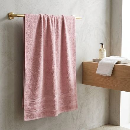 1 Serviette De Bain Douceur Absolue – 100% Coton – Couleurs Aléatoires thumbnail 3