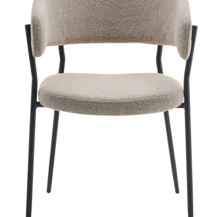 Simone Chaise De Salle A Manger En Tissu Bouclette thumbnail 3