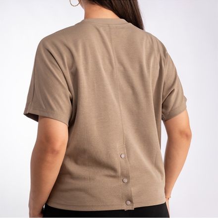 T-shirt Oversize à Boutonnage Dos thumbnail 3