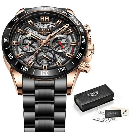 Montre-bracelet À Quartz Étanche Chronographe De Sport  thumbnail 1