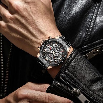 Montre-bracelet À Quartz Étanche Chronographe De Sport  thumbnail 4