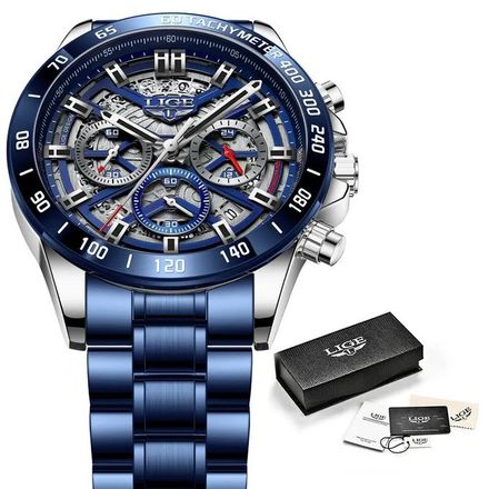 Montre-bracelet À Quartz Étanche Chronographe De Sport thumbnail 1