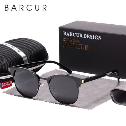 Lunettes De Soleil Métal Cadre Lunettes Polarisées Protection Uv400 thumbnail 2