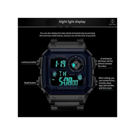 Montre Numérique Sport Quartz Double Affichage   thumbnail 3
