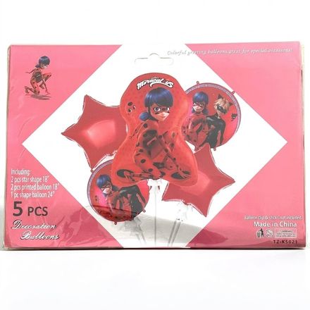Pack De 5 Ballons De Décoration Miraculous Ladybug thumbnail 1