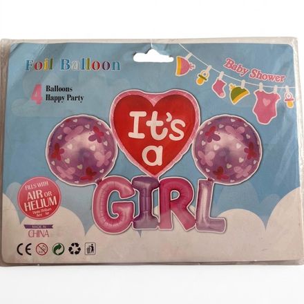Foil Balloon Baby Shower - It's A Girl thumbnail 1